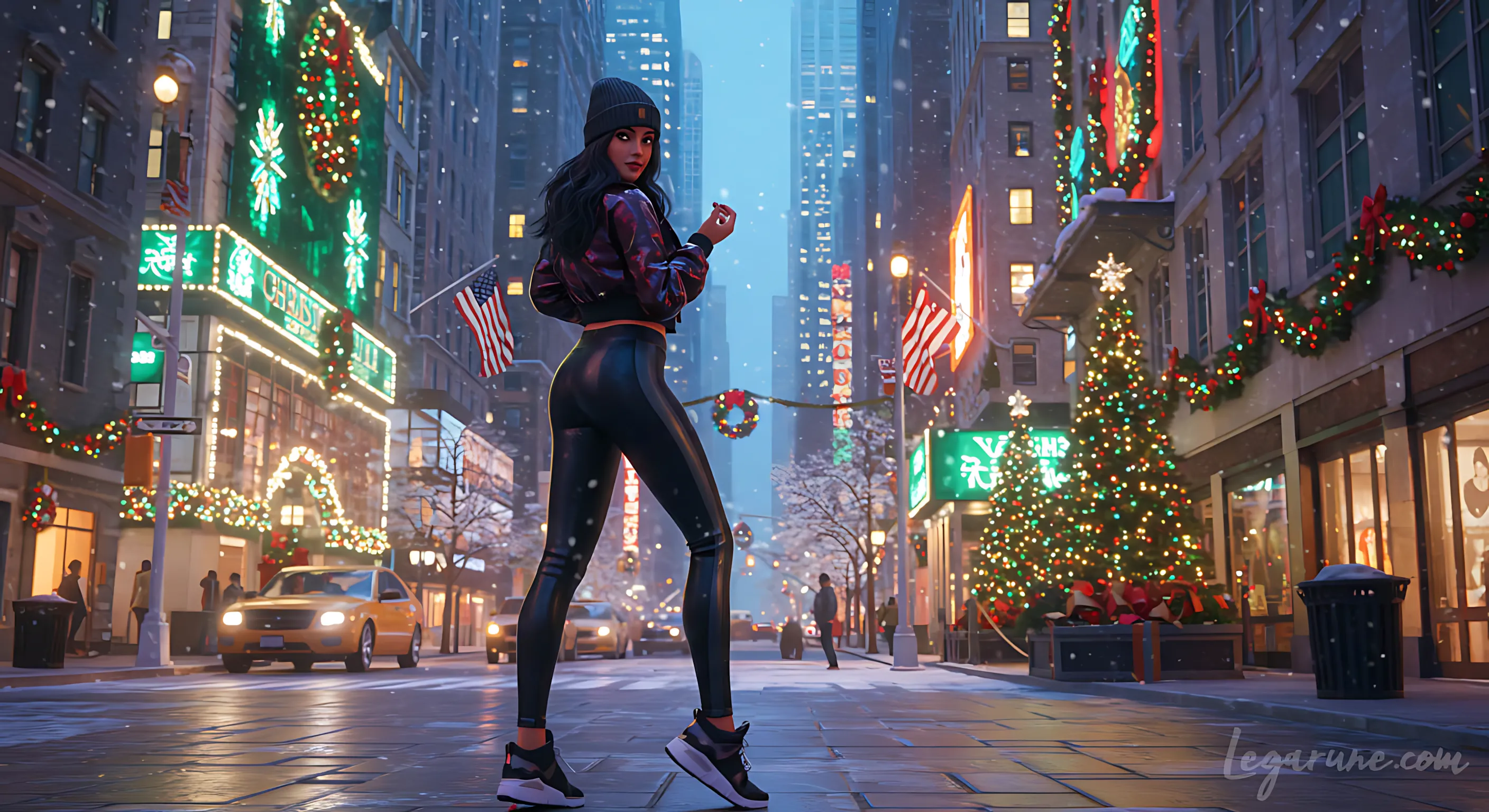 legarune art scenes images leggings cool fantasy neo future -83